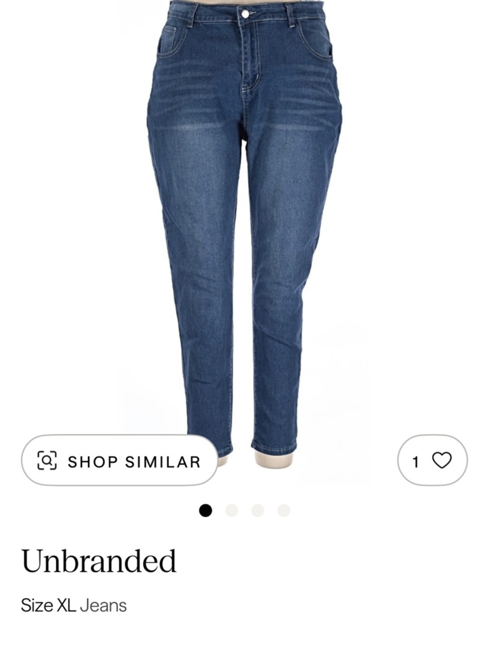Straight Leg Women's Jeans in Dark Blue Denim
